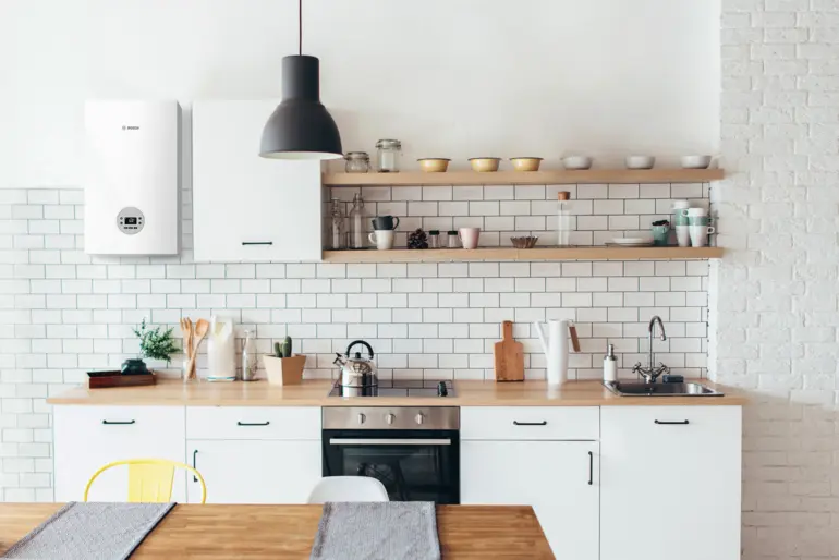 bosch condens 1200 instalada en cocina
